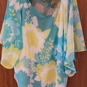 Womens Chiffon 2 piece top-1x